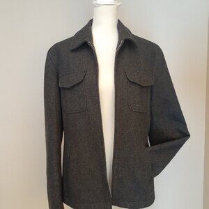 J. Crew Wool Blend Zip Front Jacekt